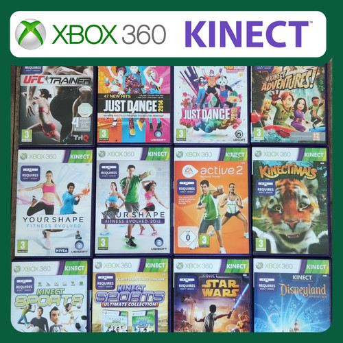 Xbox 360 kinect - 360, games